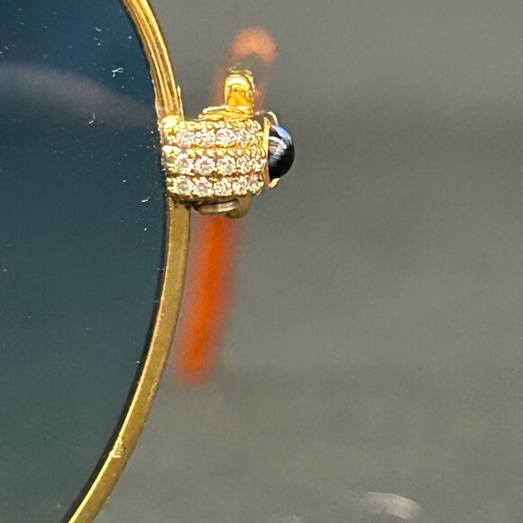 Custom Vintage Cartier Romance Louis Gold Rim Diamond Frames Glasses Sunglasses - Picture 5 of 16